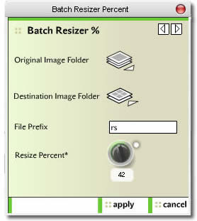 Batch Resizer Percent for Adobe Fireworks CS6