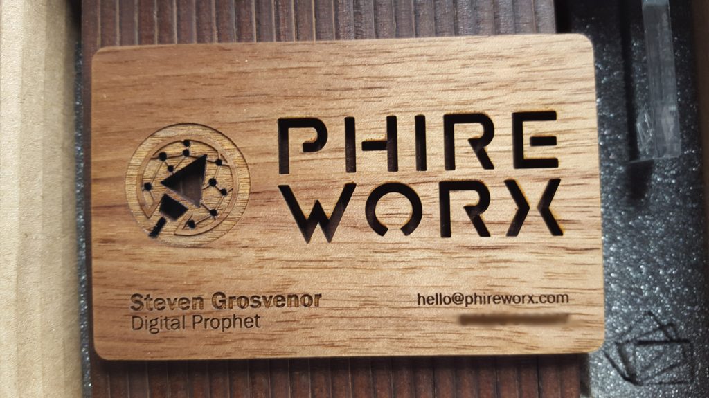 Wooden Business Cards | Top View