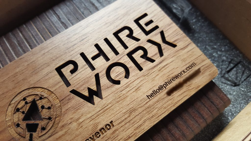 Wooden Business Cards | Close Up